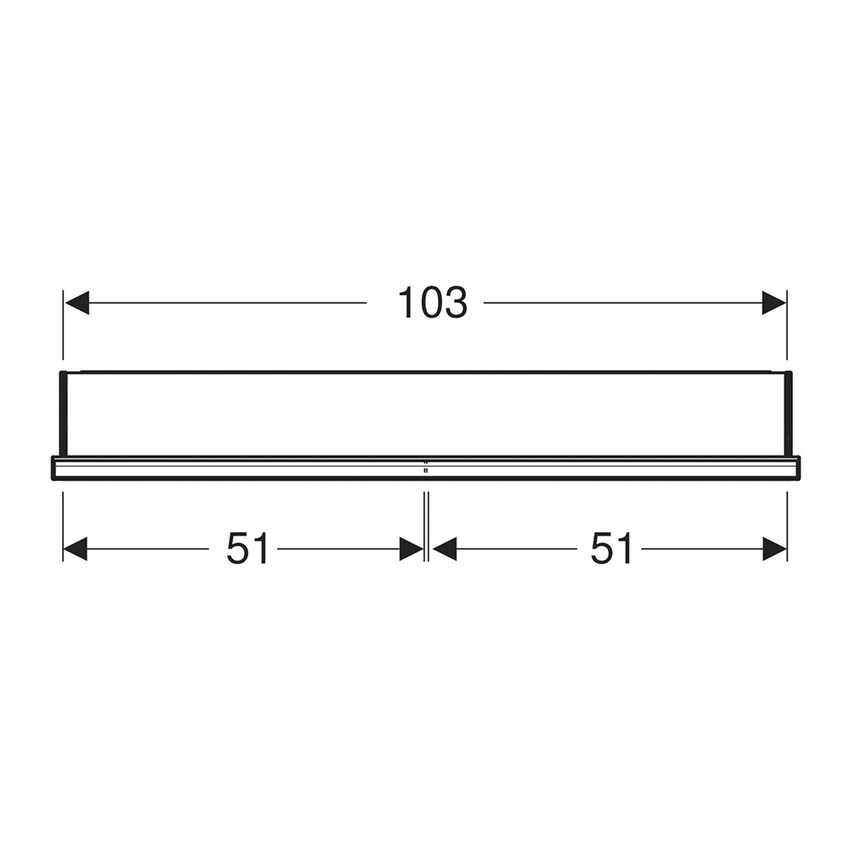 Immagine di Geberit ONE mobile specchio L.105 H.90 cm, da incasso, con 2 ante, con ComfortLight 505.804.00.1