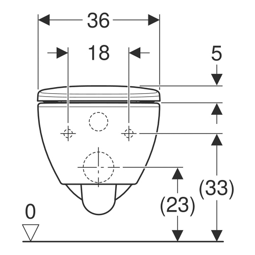 Immagine di Geberit SELNOVA PREMIUM vaso sospeso Rimfree, a cacciata, con sedile a discesa rallentata e fissaggi nascosti, colore bianco finitura lucido 502.793.00.1