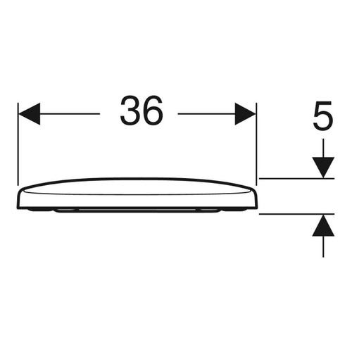 Immagine di Geberit SELNOVA sedile con fissaggio dall'alto, cerniere in ottone cromato, a chiusura ammortizzata, colore bianco finitura lucido 500.333.01.1