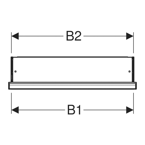 Immagine di Geberit ONE mobile specchio L.60 H.90 cm, da incasso, con nicchia, anta con cerniera a sinistra, con ComfortLight 505.820.00.1