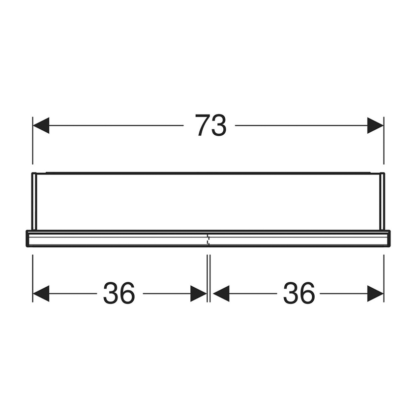Immagine di Geberit ONE mobile specchio L.75 H.90 cm, con nicchia, da incasso, con 2 ante, con ComfortLight 505.822.00.1