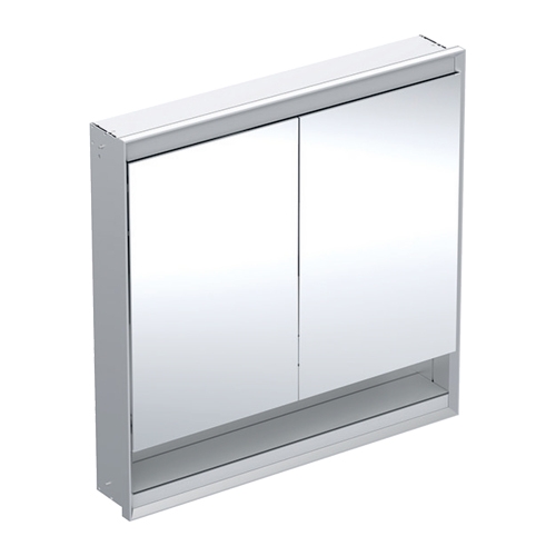 Immagine di Geberit ONE mobile specchio L.90 H.90 cm, con nicchia, da incasso, con 2 ante, con ComfortLight 505.823.00.1