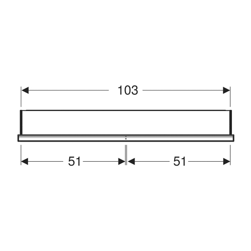 Immagine di Geberit ONE mobile specchio L.105 H.90 cm, con nicchia, da incasso, con 2 ante, con ComfortLight 505.824.00.1