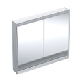 Immagine di Geberit ONE mobile specchio L.105 H.90 cm, con nicchia, da incasso, con 2 ante, con ComfortLight 505.824.00.1