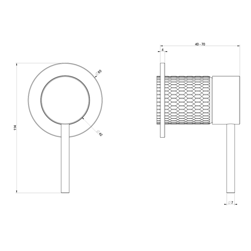 Immagine di Gessi 316 MECCANICA miscelatore monocomando ad incasso, una via, finitura steel brushed 54219#239