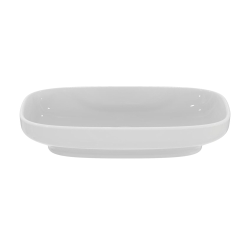 Immagine di Ideal Standard I.LIFE B VESSEL lavabo da appoggio rettangolare L.60 cm, senza foro rubinetteria e senza troppopieno, colore bianco finitura lucido T508701