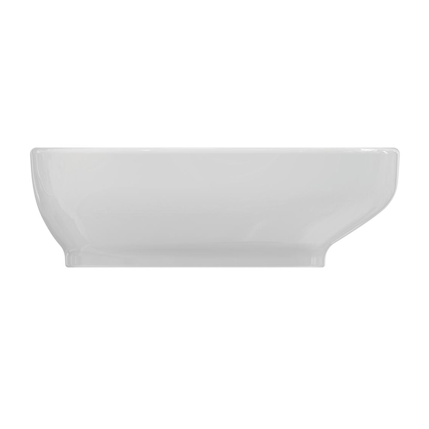 Immagine di Ideal Standard I.LIFE B VESSEL lavabo da appoggio rettangolare L.60 cm, senza foro rubinetteria e senza troppopieno, colore bianco finitura lucido T508701
