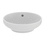 Immagine di Ideal Standard I.LIFE B VESSEL lavabo da appoggio rotondo Ø 40 cm, senza foro rubinetteria, con troppopieno, colore bianco finitura lucido T509101