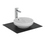 Immagine di Ideal Standard I.LIFE B VESSEL lavabo da appoggio rotondo Ø 40 cm, senza foro rubinetteria, con troppopieno, colore bianco finitura lucido T509101
