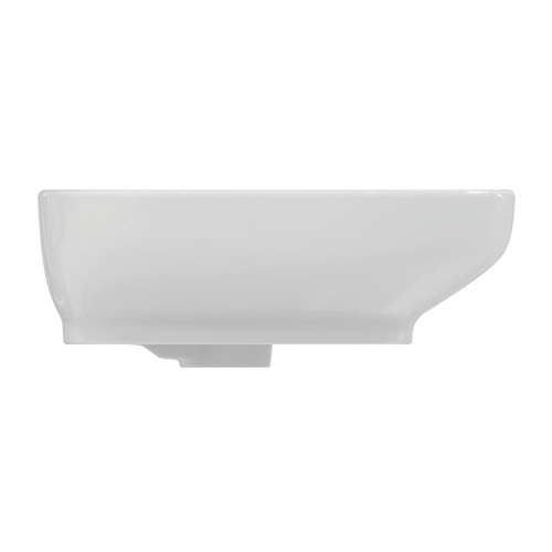 Immagine di Ideal Standard I.LIFE B VESSEL lavabo da appoggio rettangolare L.45 cm, senza foro rubinetteria, con troppopieno, colore bianco finitura lucido T509201