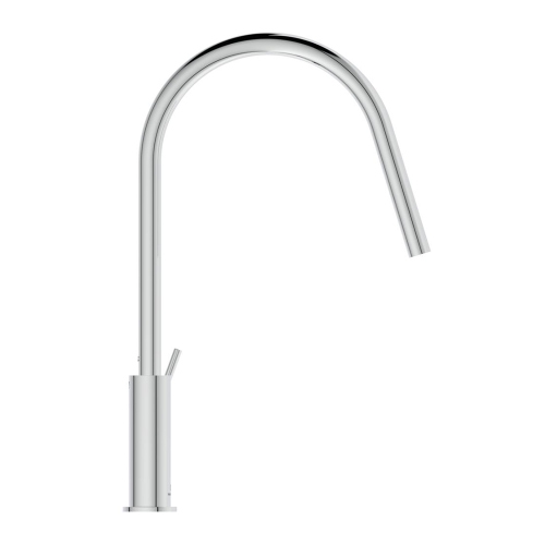 Immagine di Ideal Standard GUSTO miscelatore monocomando H.42 cm per lavello, con bocca orientabile, finitura cromo BD408AA