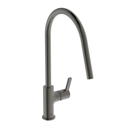 Immagine di Ideal Standard GUSTO miscelatore monocomando H.42 cm per lavello, con bocca orientabile, finitura magnetic grey BD408A5