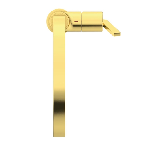 Immagine di Ideal Standard GUSTO miscelatore monocomando H.42 cm per lavello, con bocca alta squadrata, finitura brushed gold BD411A2