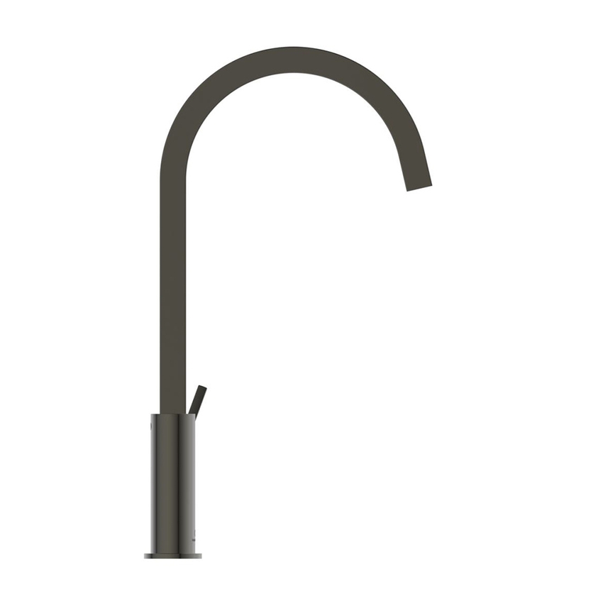 Immagine di Ideal Standard GUSTO miscelatore monocomando H.42 cm per lavello, con bocca alta squadrata, finitura magnetic grey BD411A5