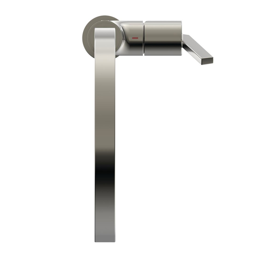 Immagine di Ideal Standard GUSTO miscelatore monocomando H.42 cm per lavello, con bocca alta squadrata, finitura silver storm BD411GN