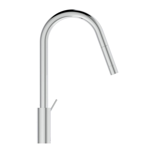 Immagine di Ideal Standard GUSTO miscelatore monocomando H.46 cm per lavello, con bocca estraibile, finitura cromo BD414AA