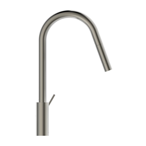 Immagine di Ideal Standard GUSTO miscelatore monocomando H.46 cm per lavello, con bocca estraibile, finitura silver storm BD414GN