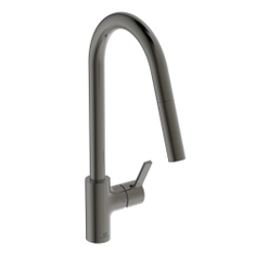 Immagine di Ideal Standard GUSTO miscelatore monocomando H.46 cm per lavello, con bocca estraibile, finitura magnetic grey BD414A5