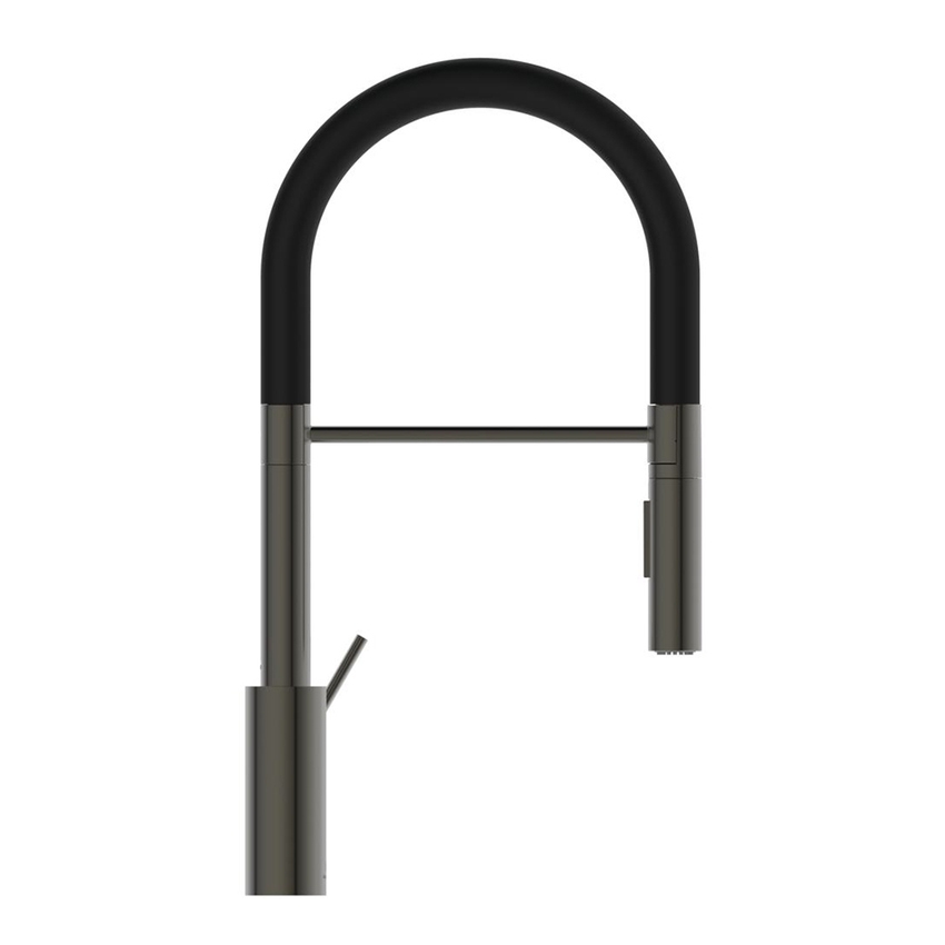 Immagine di Ideal Standard GUSTO miscelatore semi professionale H.48 cm per lavello, con bocca orientabile ed estraibile, finitura magnetic grey BD417A5