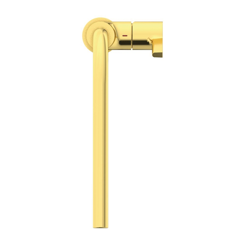 Immagine di Ideal Standard GUSTO miscelatore monocomando H.33 cm per lavello, con bocca alta ad L, finitura brushed gold BD418A2