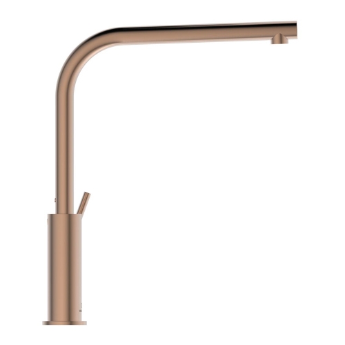 Immagine di Ideal Standard GUSTO miscelatore monocomando H.33 cm per lavello, con bocca alta ad L, finitura sunset rose BD418J4