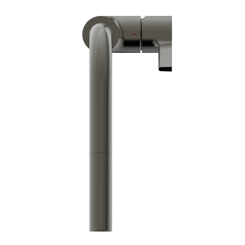 Immagine di Ideal Standard GUSTO miscelatore monocomando H.33 cm per lavello, con bocca alta ad L e doccetta estraibile a 2 funzioni, finitura magnetic grey BD420A5