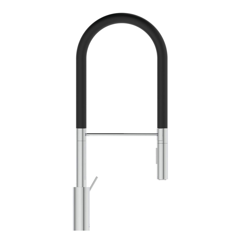 Immagine di Ideal Standard GUSTO miscelatore monocomando professionale H.60 cm, erogazione orientabile ed estraibile, finitura cromo BD421AA