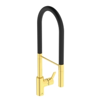 Immagine di Ideal Standard GUSTO miscelatore monocomando professionale H.60 cm, erogazione orientabile ed estraibile, finitura brushed gold BD421A2