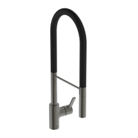 Immagine di Ideal Standard GUSTO miscelatore monocomando professionale H.60 cm, erogazione orientabile ed estraibile, finitura magnetic grey BD421A5