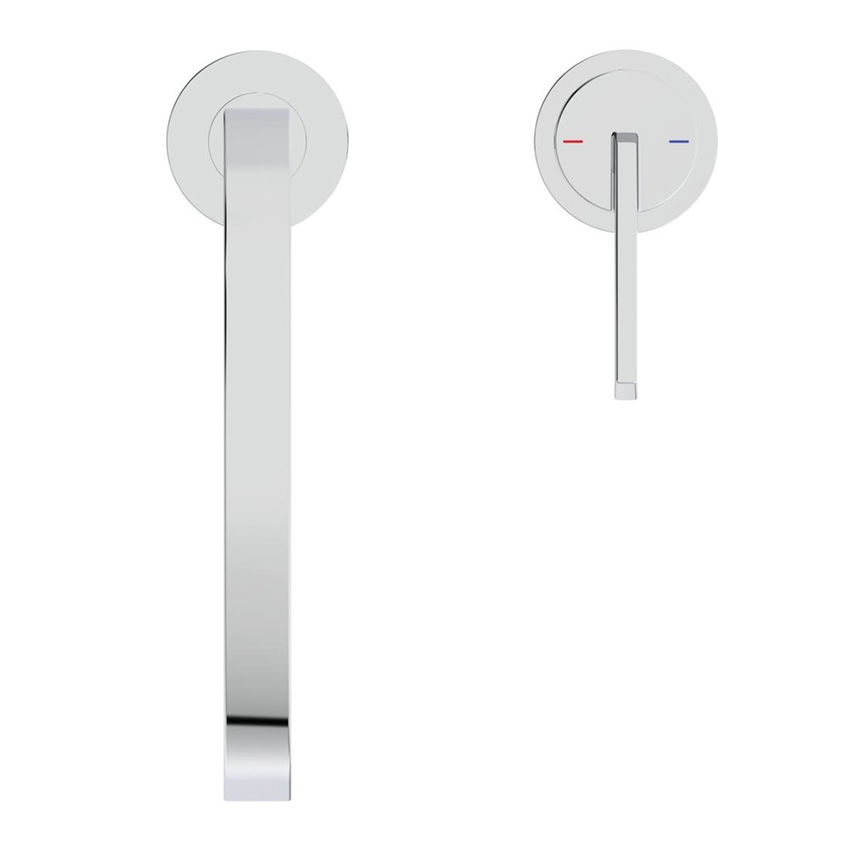 Immagine di Ideal Standard GUSTO miscelatore monocomando H.40 cm, a 2 fori con bocca alta squadrata, finitura cromo BD423AA