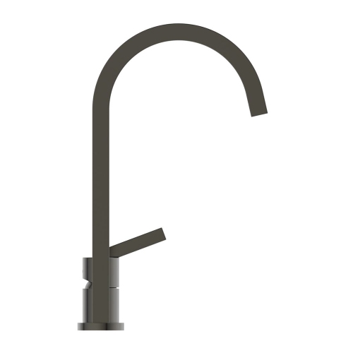 Immagine di Ideal Standard GUSTO miscelatore monocomando H.40 cm, a 2 fori con bocca alta squadrata, finitura magnetic grey BD423A5