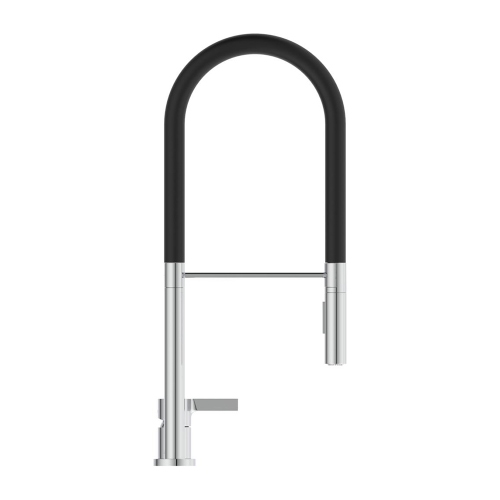 Immagine di Ideal Standard GUSTO miscelatore monocomando professionale H.60 cm, a 2 fori, con bocca orientabile e doccetta, finitura cromo BD425AA