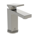 Immagine di Ideal Standard EXTRA miscelatore monocomando H.17 cm per lavabo, con asta di comando e scarico piletta 1-1/4", finitura silver storm BD500GN