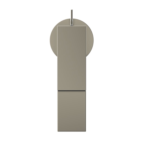 Immagine di Ideal Standard EXTRA miscelatore monocomando H.17 cm per lavabo, con asta di comando e scarico piletta 1-1/4", finitura silver storm BD500GN