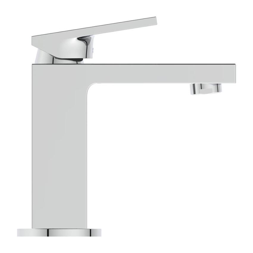 Immagine di Ideal Standard EXTRA miscelatore monocomando H.17 cm per lavabo, senza asta di comando e scarico piletta, finitura cromo BD501AA