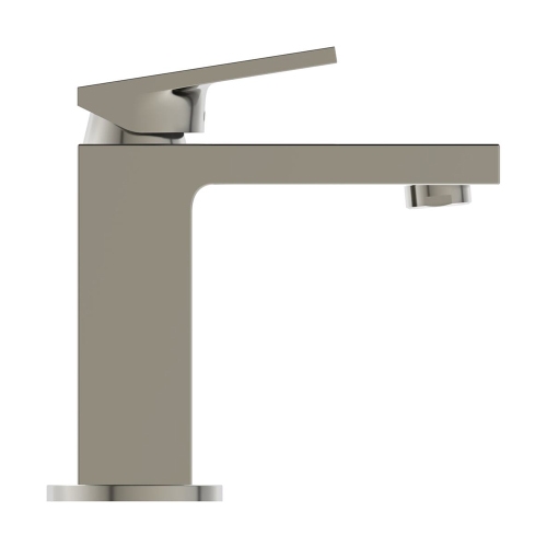 Immagine di Ideal Standard EXTRA miscelatore monocomando H.17 cm per lavabo, senza asta di comando e scarico piletta, finitura silver storm BD501GN