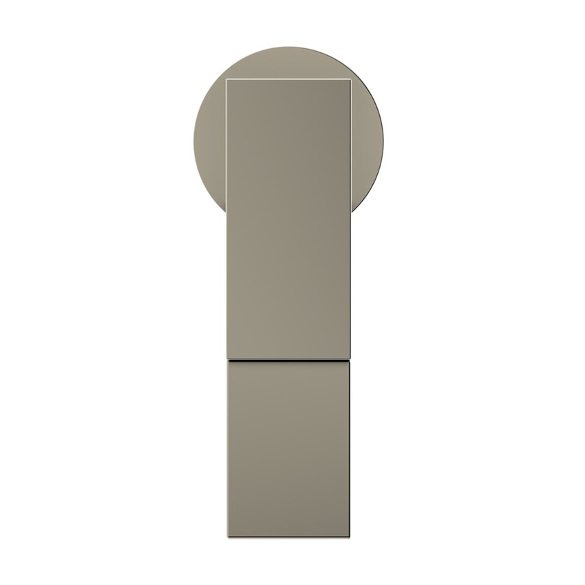 Immagine di Ideal Standard EXTRA miscelatore monocomando H.17 cm per lavabo, senza asta di comando e scarico piletta, finitura silver storm BD501GN