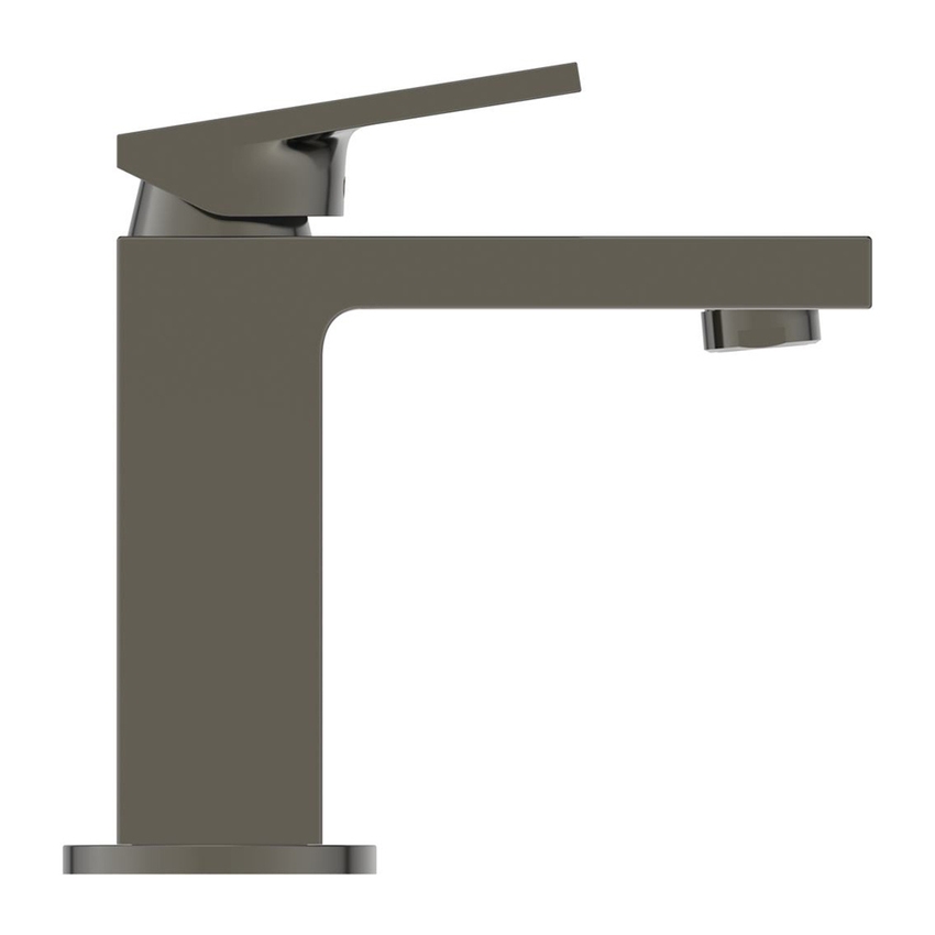 Immagine di Ideal Standard EXTRA miscelatore monocomando H.17 cm per lavabo, senza asta di comando e scarico piletta, finitura magnetic grey BD501A5