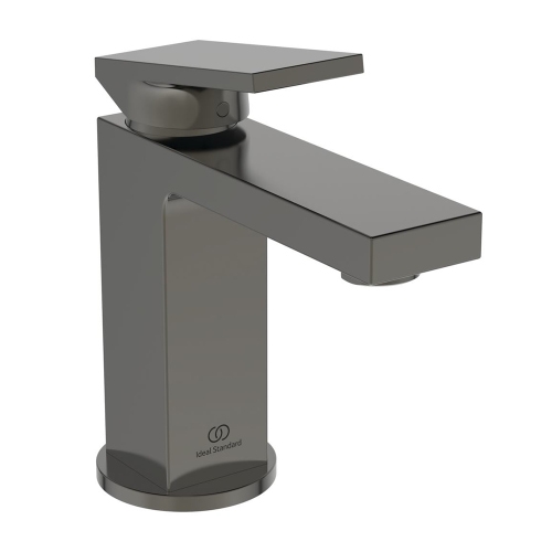 Immagine di Ideal Standard EXTRA miscelatore monocomando H.17 cm per lavabo, senza asta di comando e scarico piletta, finitura magnetic grey BD501A5