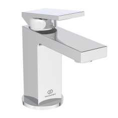 Immagine di Ideal Standard EXTRA miscelatore monocomando H.15 cm per lavabo, con asta di comando e scarico piletta 1-1/4", finitura cromo BD502AA