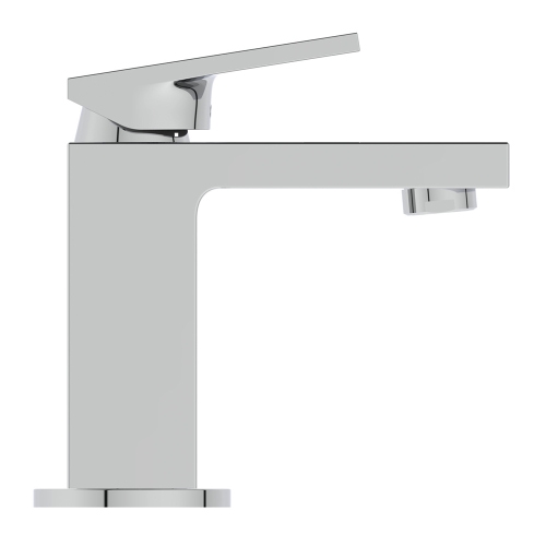 Immagine di Ideal Standard EXTRA miscelatore monocomando H.15 cm per lavabo, senza asta di comando e scarico piletta 1-1/4", finitura cromo BD503AA