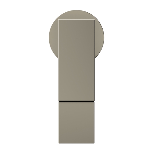 Immagine di Ideal Standard EXTRA miscelatore monocomando H.15 cm per lavabo, senza asta di comando e scarico piletta 1-1/4", finitura silver storm BD503GN