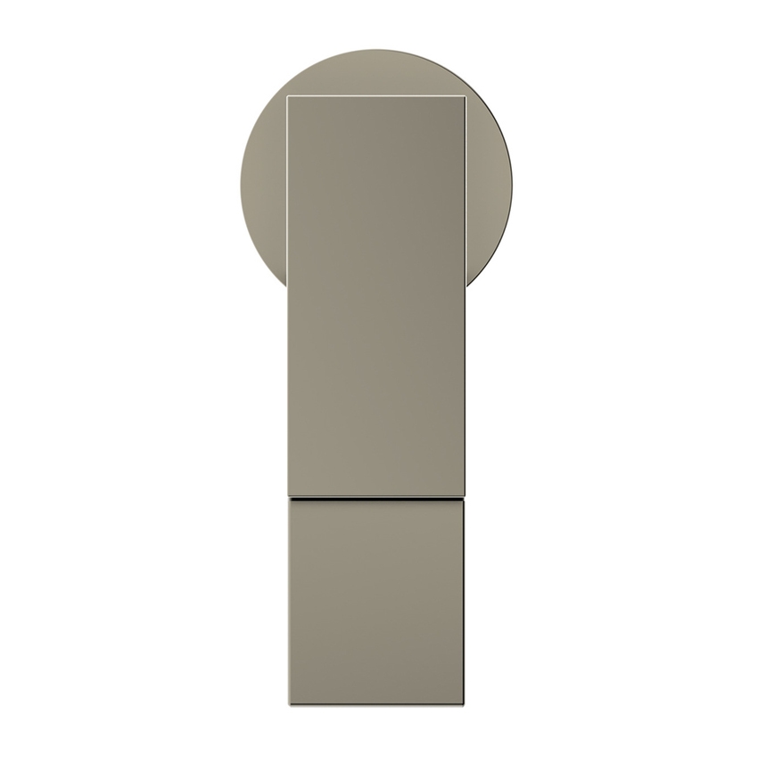 Immagine di Ideal Standard EXTRA miscelatore monocomando H.15 cm per lavabo, senza asta di comando e scarico piletta 1-1/4", finitura silver storm BD503GN