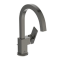 Immagine di Ideal Standard EXTRA miscelatore monocomando H.31 cm per lavabo con bocca alta, con asta di comando e scarico piletta 1-1/4", finitura magnetic grey BD504A5