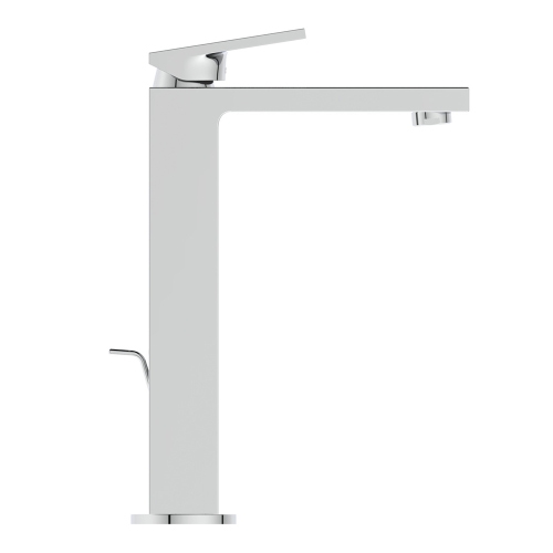 Immagine di Ideal Standard EXTRA miscelatore monocomando H.30 cm per lavabo da appoggio su piano, con asta di comando e scarico piletta 1-1/4", finitura cromo BD506AA