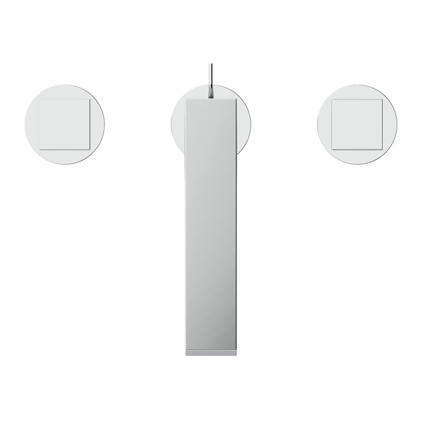 Immagine di Ideal Standard EXTRA miscelatore lavabo a 3 fori, con asta di comando e scarico piletta 1-1/4", finitura cromo BD508AA