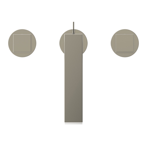 Immagine di Ideal Standard EXTRA miscelatore lavabo a 3 fori, con asta di comando e scarico piletta 1-1/4", finitura silver storm BD508GN