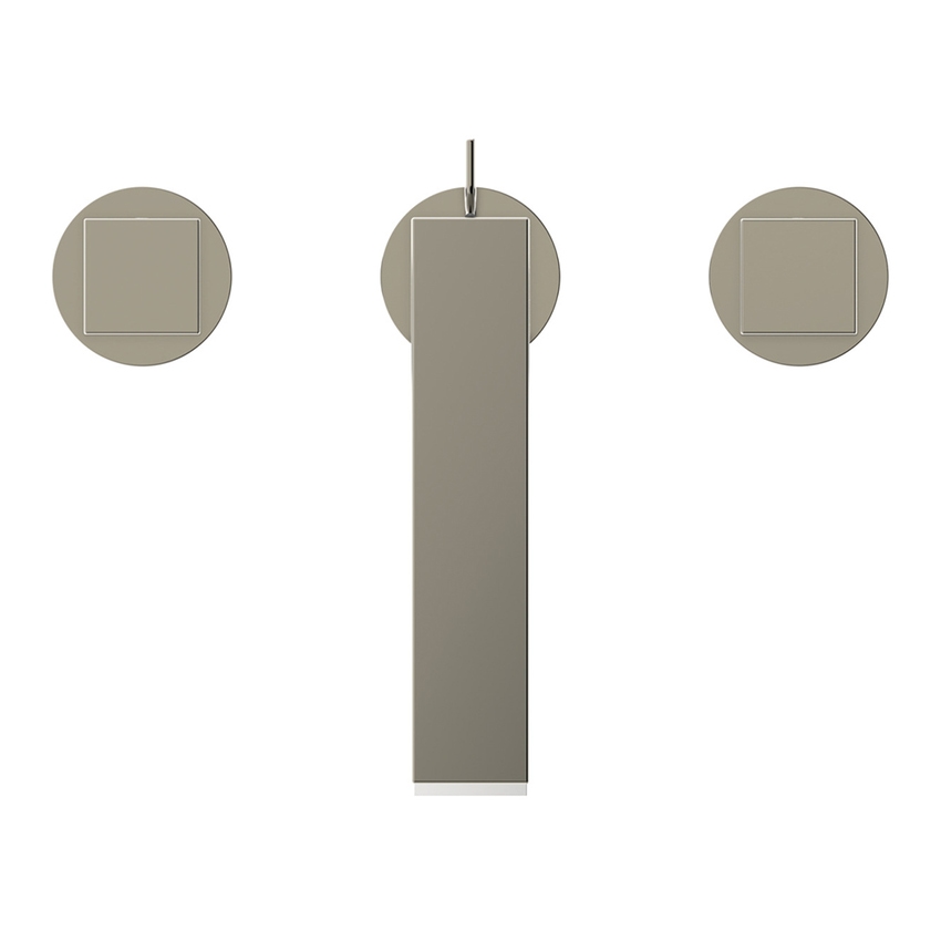 Immagine di Ideal Standard EXTRA miscelatore lavabo a 3 fori, con asta di comando e scarico piletta 1-1/4", finitura silver storm BD508GN