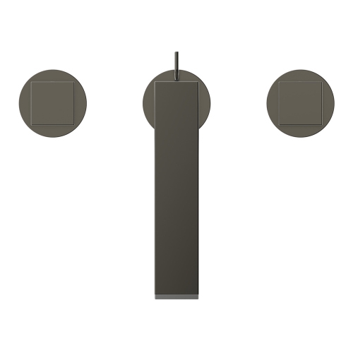 Immagine di Ideal Standard EXTRA miscelatore lavabo a 3 fori, con asta di comando e scarico piletta 1-1/4", finitura magnetic grey BD508A5