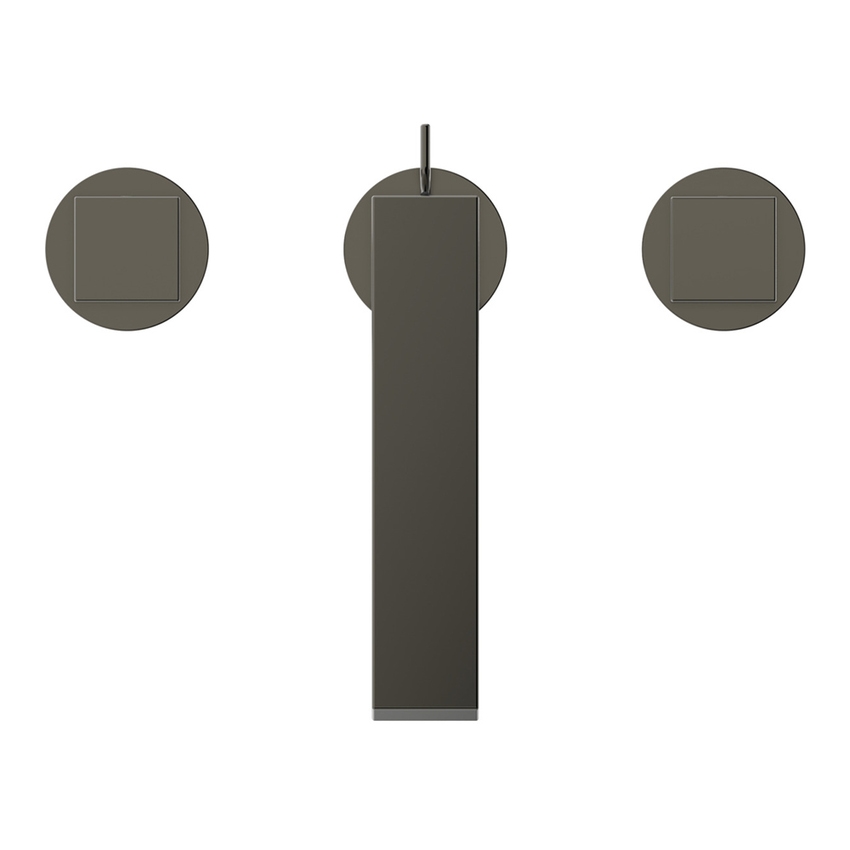 Immagine di Ideal Standard EXTRA miscelatore lavabo a 3 fori, con asta di comando e scarico piletta 1-1/4", finitura magnetic grey BD508A5